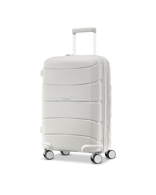 Samsonite White Outline Pro Carry-On Spinner Suitcase