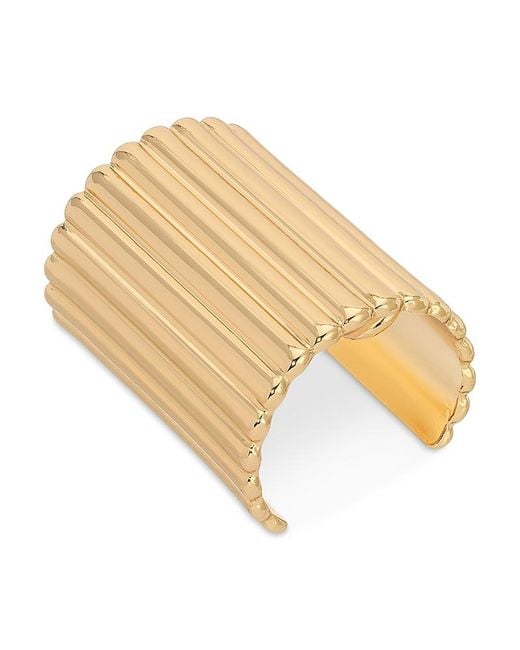 Ettika White Ribbed Ponytail Cuff