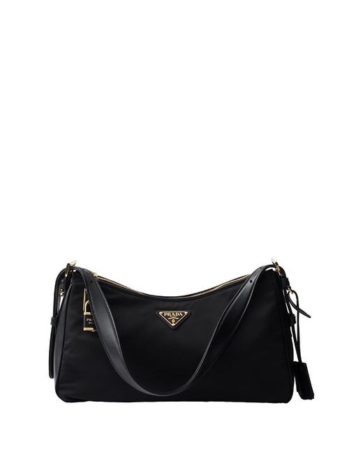 ショルダーバッグ・ポシェット Prada Black Nylon Large Aimee Shoulder Bag Black nylon large Aimée shoulder bag – G&B