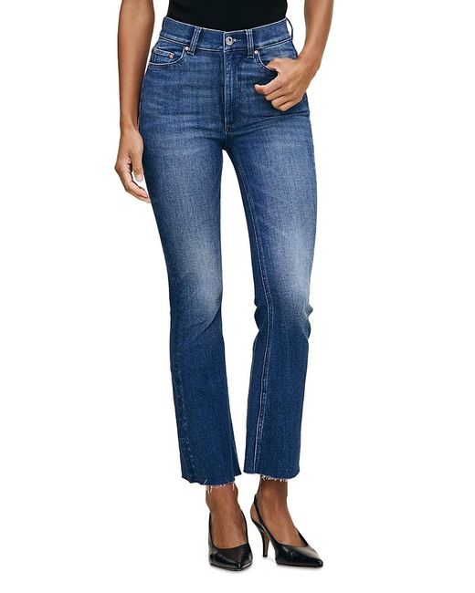 DL1961 Blue Bridget Bootcut High Rise Instasculpt Crop Jeans