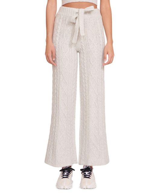 STAUD Synthetic Tallulah Cable Knit Pants Lyst Canada