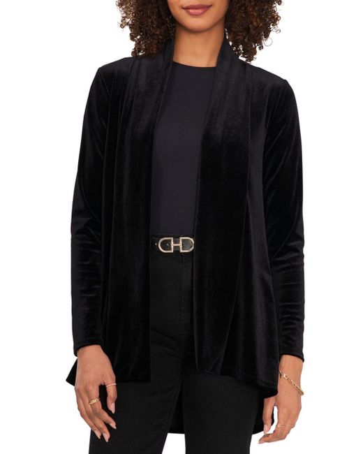 Vince Camuto Open Front Cardigan in Black Lyst