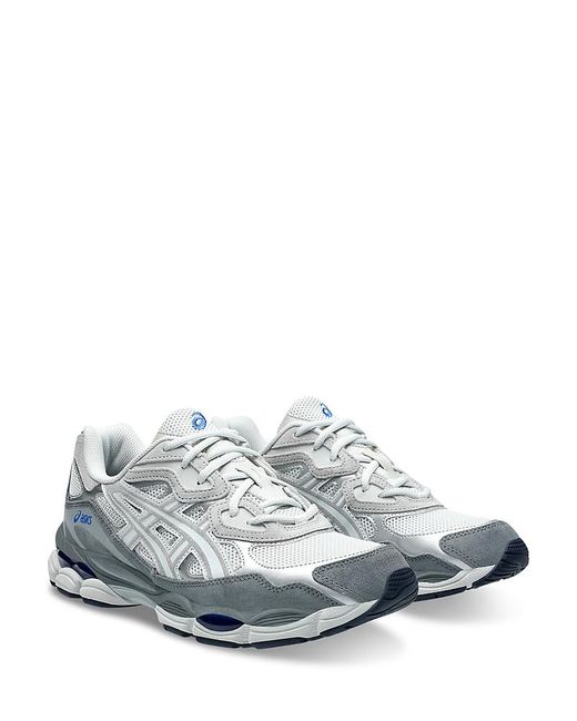 Asics White Gel-Nyc Running Sneakers