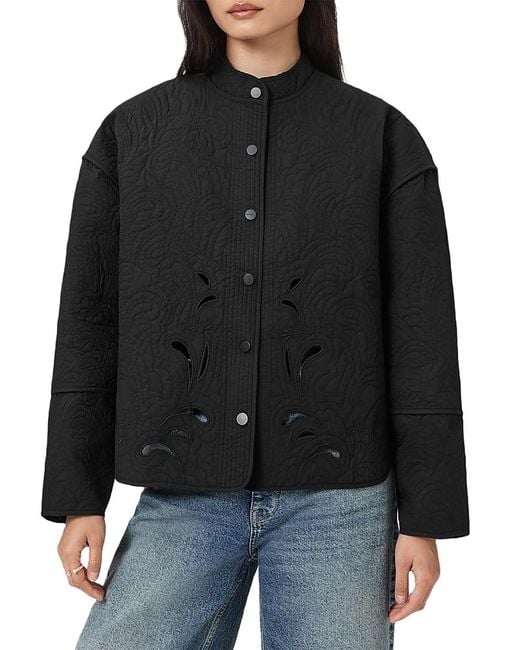 AllSaints Black Clary Shacket