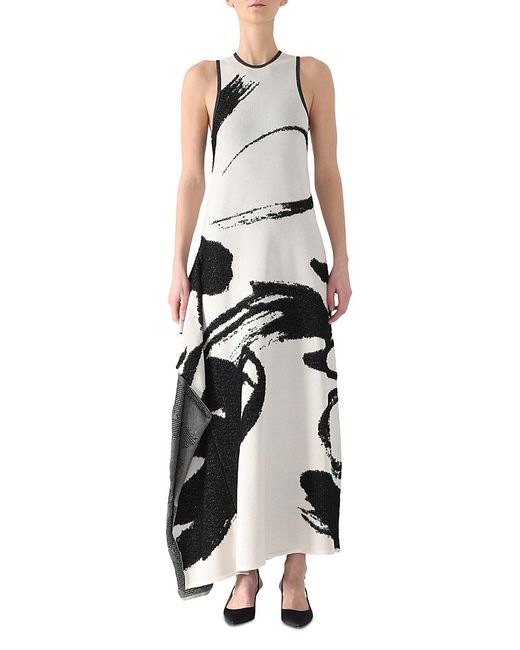 Jason Wu White Asymmetric Maxi Dress