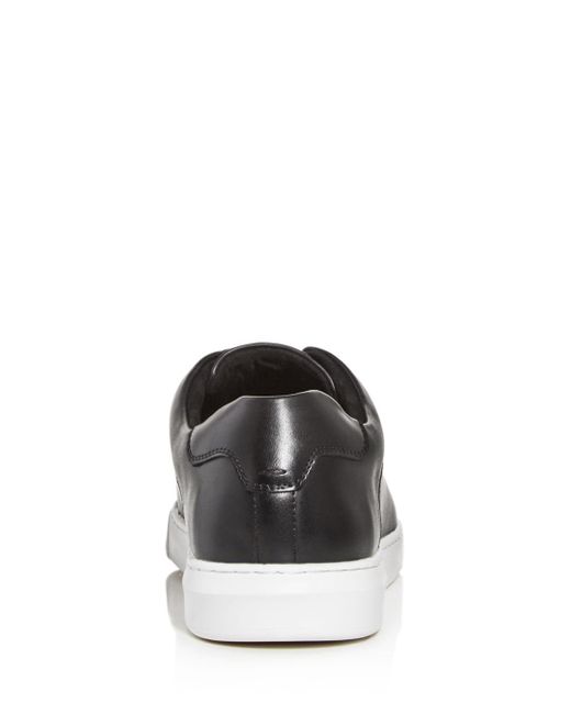 kenneth cole black leather sneakers