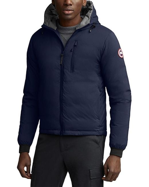 Canada Goose Blue Lodge Hoody Packable Down Jacket for men