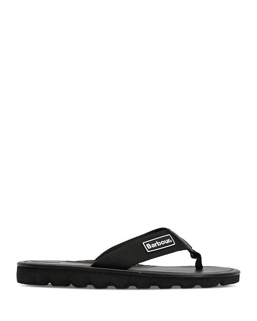 Barbour Black Harker Sandals for men