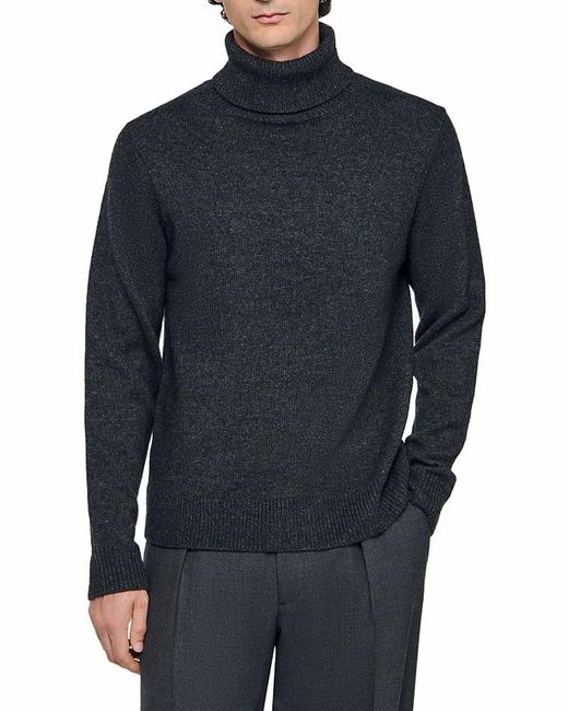 Sandro Blue Turtleneck Sweater for men