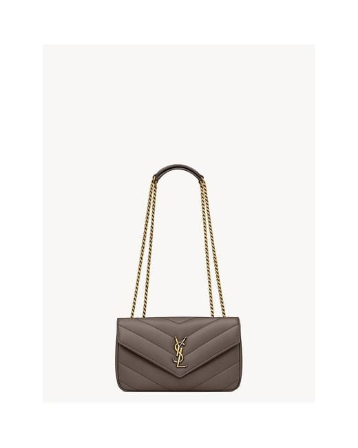 Saint Laurent White Loulou Small Bag