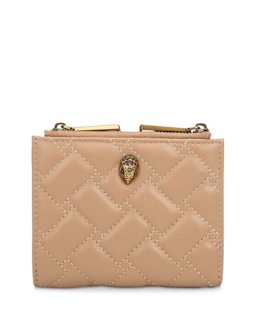 Kurt Geiger Mini Quilted Leather Purse in Natural | Lyst
