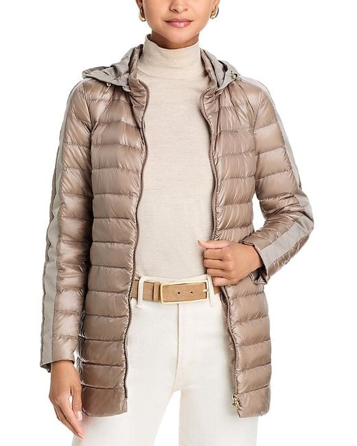 Herno Natural Removable Hood Puffer Coat