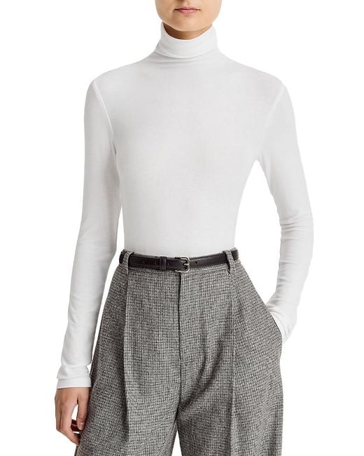 Vince Gray Essential Long Sleeved Turtleneck Top