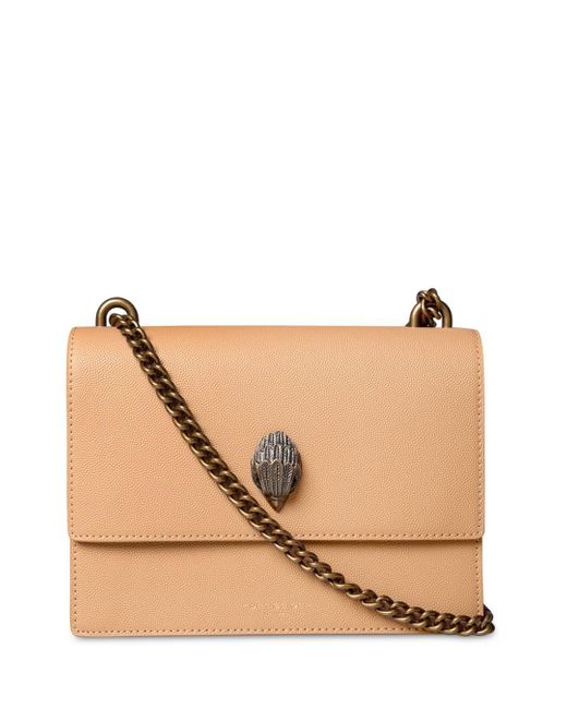 Kurt Geiger Shoreditch Small Leather Crossbody Bag in Camel (Natural