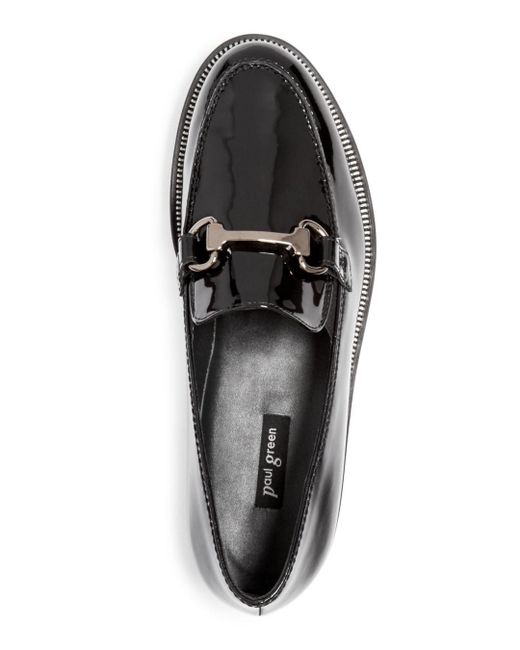 paul green patent leather loafers