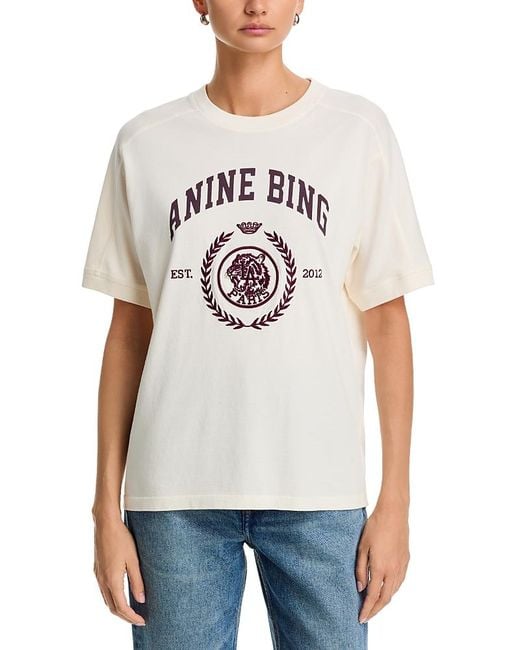 Anine Bing White Jaylin Tee