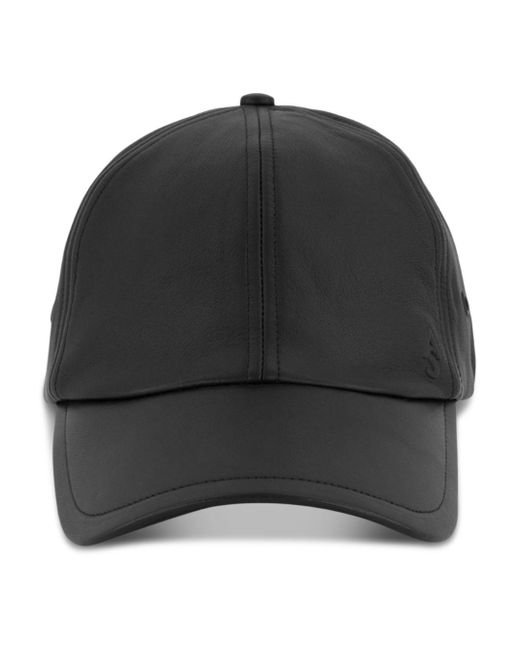 AllSaints Leather Baseball Cap in Black Lyst