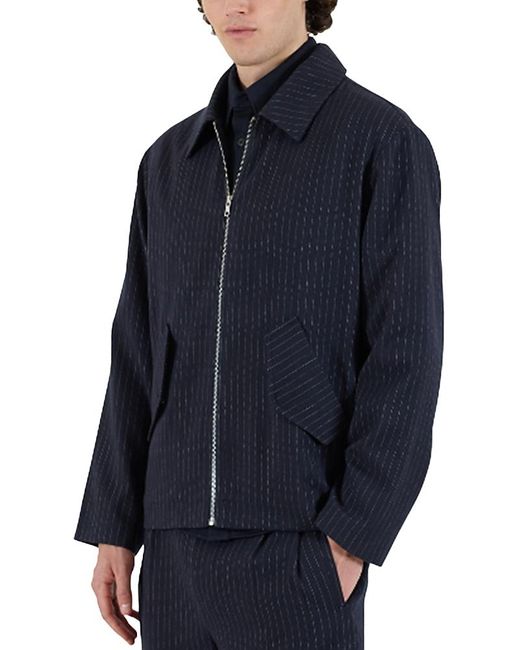 KROST Blue University Pinstripe Jacket for men