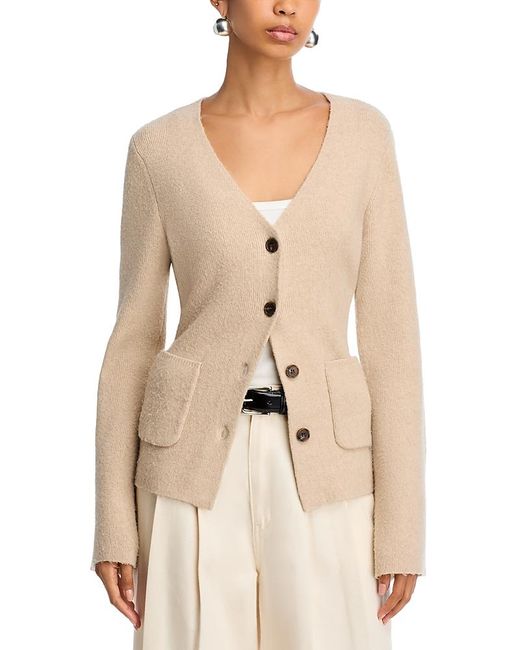 French Connection Natural Ellie V Neck Knit Cardigan