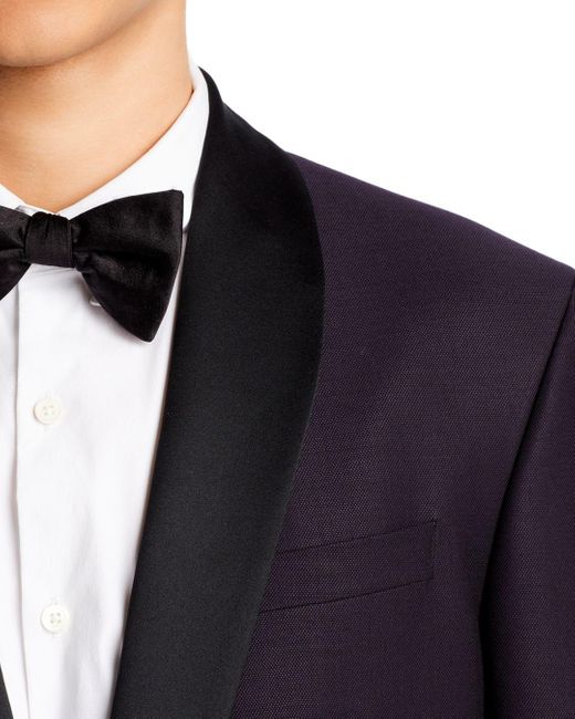 purple tuxedo jacket