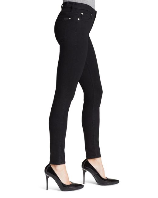 slim illusion luxe high waist skinny in black