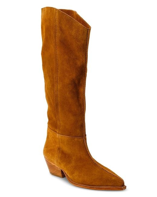 Free People Women's Brown Sway Low Slouch Boots