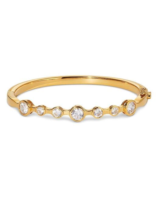 Nadri Metallic Bklyn Cubic Zirconia Stone Bangle Bracelet