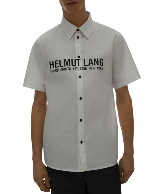 helmut lang white button down