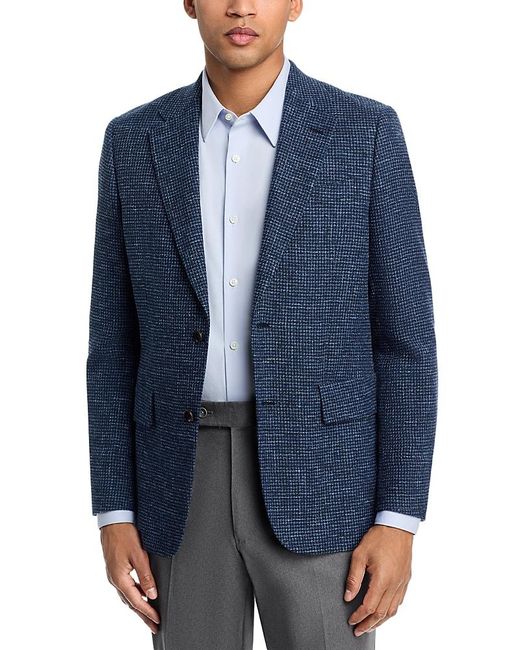 Paul Smith Blue Textured Solid Extra Slim Fit Sport Jacket for men