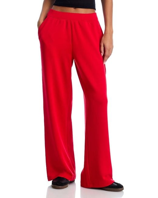 Aqua Red Side Striped Pants