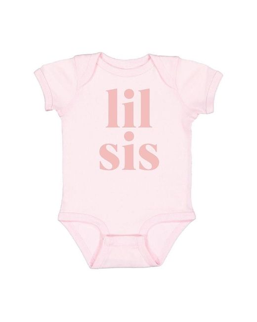 Sweet Wink Pink Lil Sis Short Sleeve Bodysuit