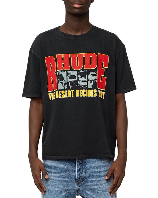 R H U D E © Black Desert Decides Graphic Tee for men