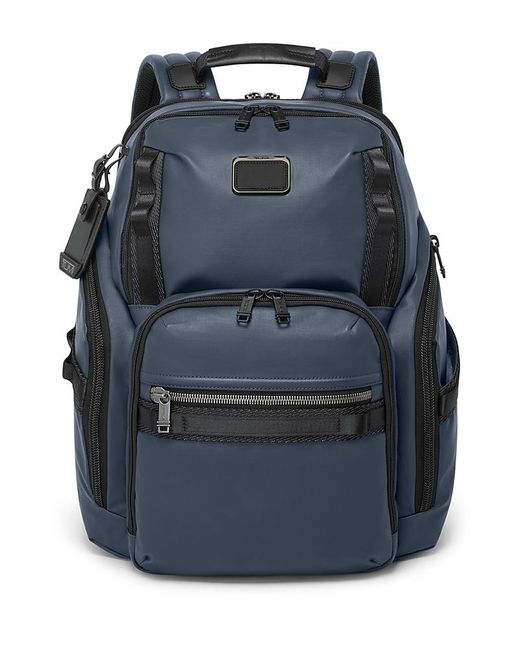 Tumi Blue Alpha Bravo Search Backpack for men