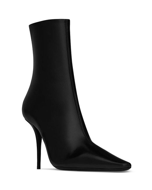 Saint Laurent Black Ashley Booties