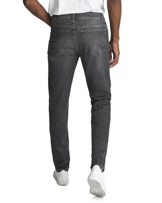Reiss Harry Slim Fit Jeans In Washed Gray for Men | Lyst