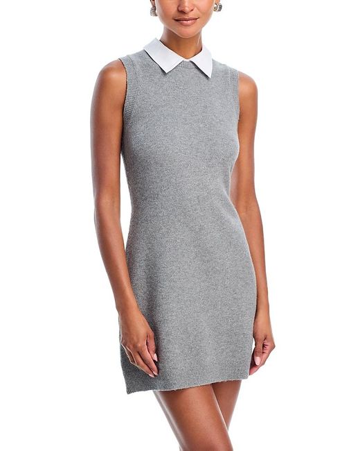 French Connection Women's Gray Vhari Knit Sleeveless Mini Dress French Connection Women's Gray Vhari Knit Sleeveless Mini Dress