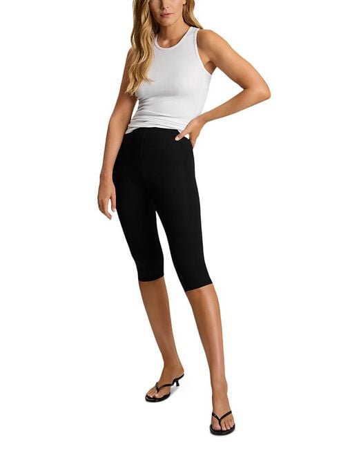 Commando Black Summer Weight Capri Leggings