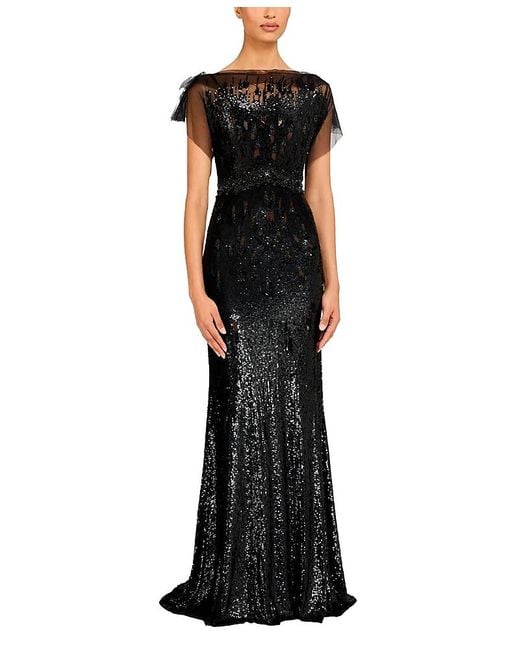 Jenny Packham Women's Black Bonnie Dress