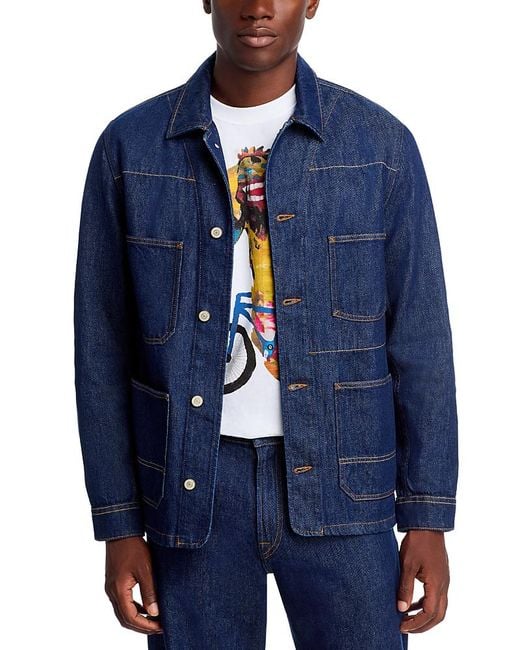 Paul Smith Blue Chore Jacket for men
