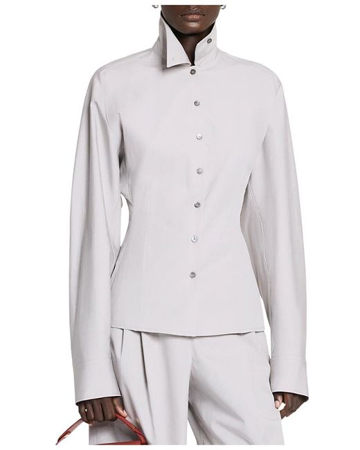 Lanvin Gray Tailored Cotton Shirt