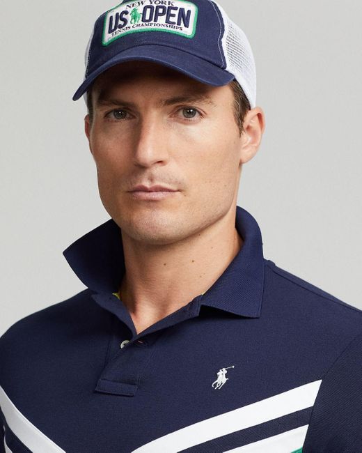 Polo Ralph Lauren Stretch Mesh Us Open Custom Slim Fit Polo Shirt in