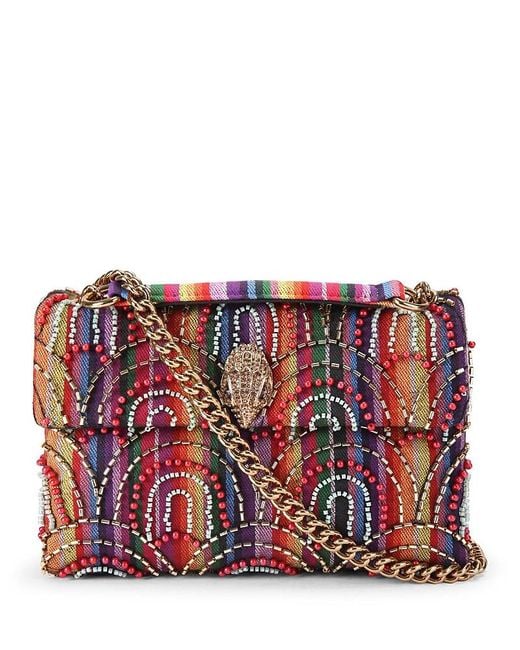 Kurt Geiger Red Soft Medium Kensington Crossbody
