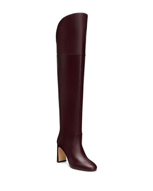 Stuart Weitzman Purple Babette Over The Knee Tubo 85 Boots