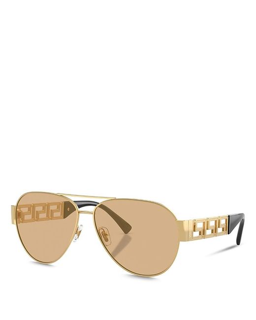 Versace Natural Pilot Sunglasses for men
