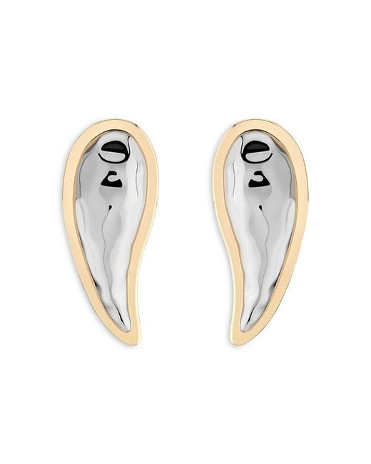 DEMARSON White Amour Earrings