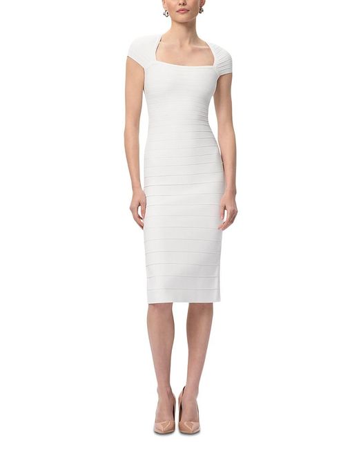 Hervé Léger White The Josie Dress