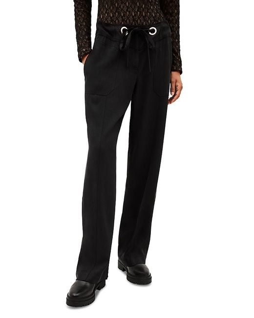 Ba&sh Black Pava Straight Pants