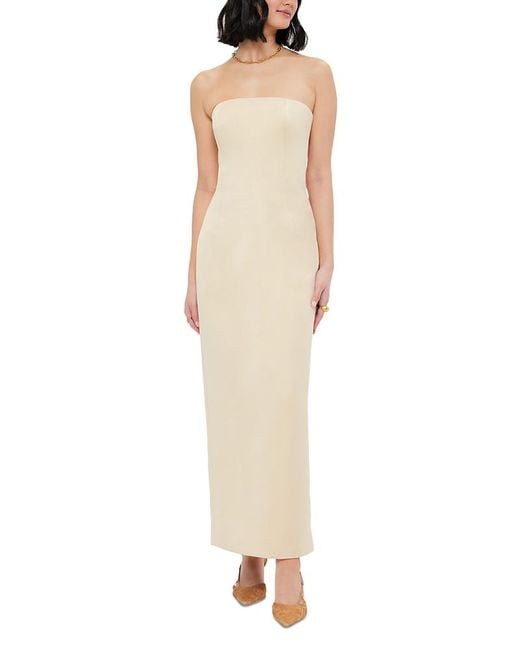 LEO LIN White Rayna Bustier Maxi Dress