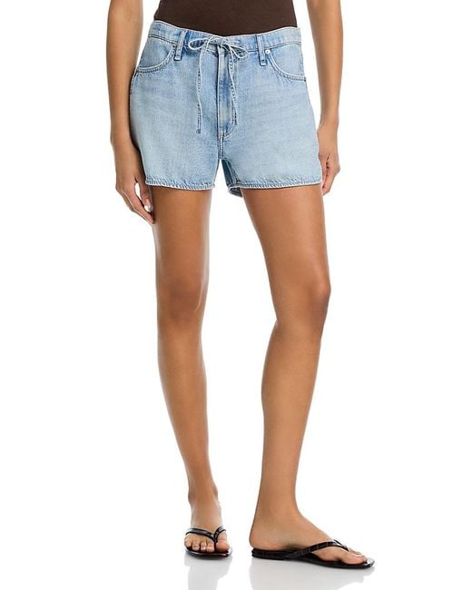 Rag & Bone Blue Ultra Featherweight Nolan Drawstring Shorts