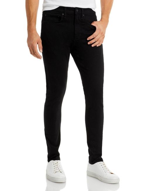 Rag & Bone Denim Aero Stretch Skinny Jeans In Black for Men | Lyst